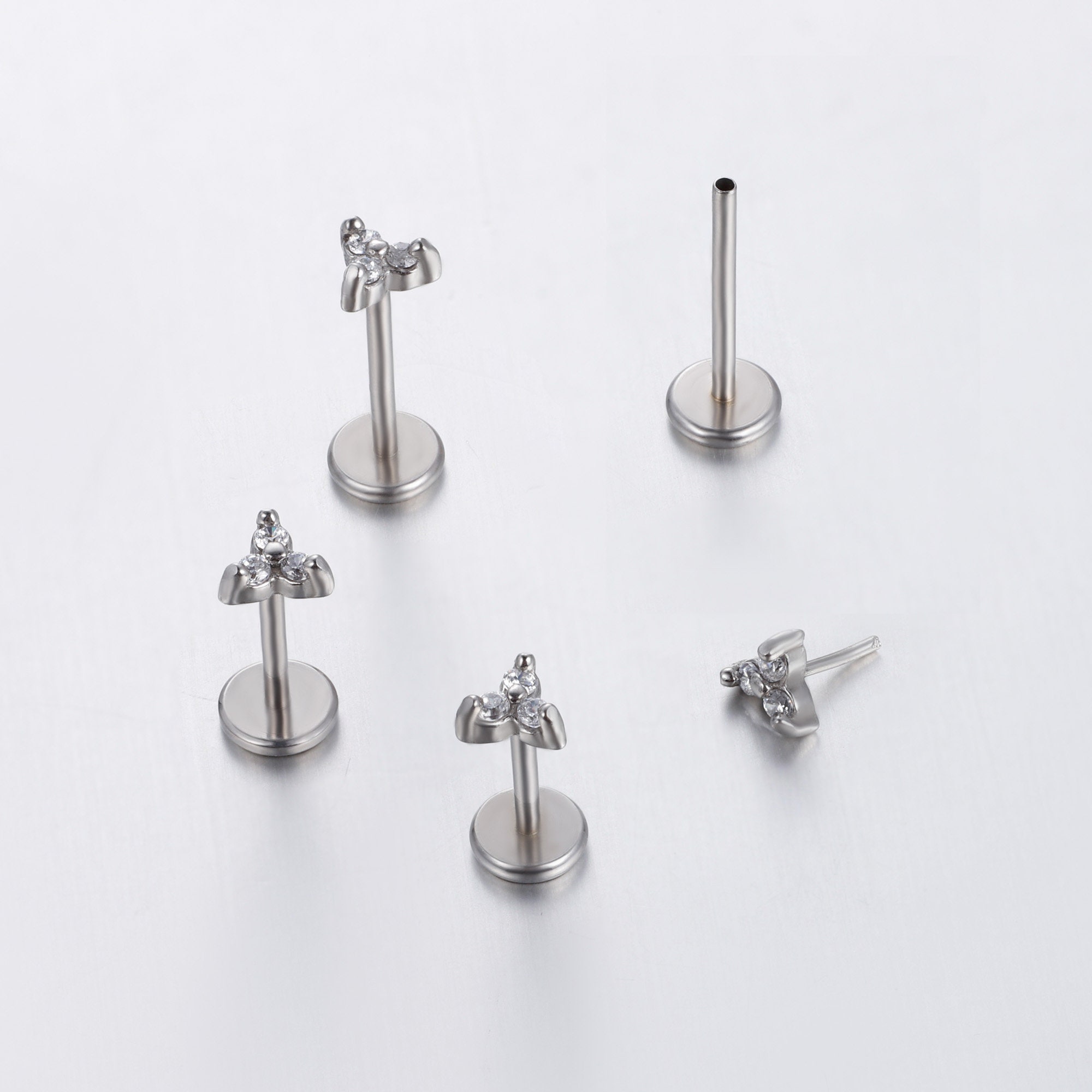 20G Tiny Threadless Push Pin Labret Stud Tragus Stud Flat Back Etsy