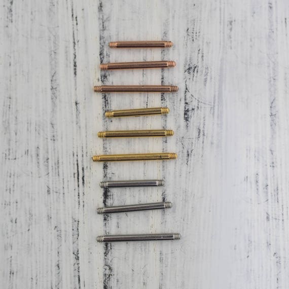 Nipple Ring Externally Threaded Surgical Steel Bar 10mm 12mm Etsy