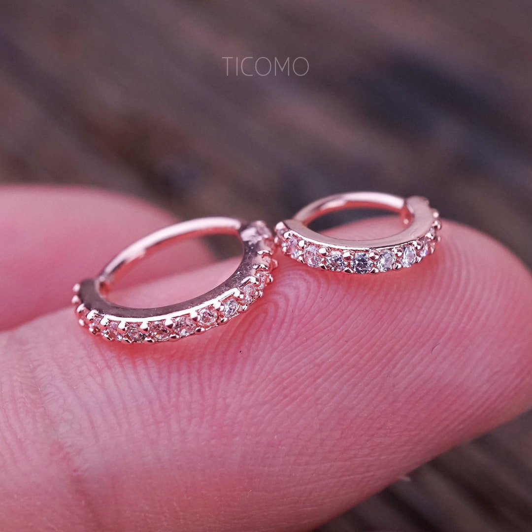 Cartilage Hoop Small Hoop Earring Helix Tiny Hoop Earring Etsy