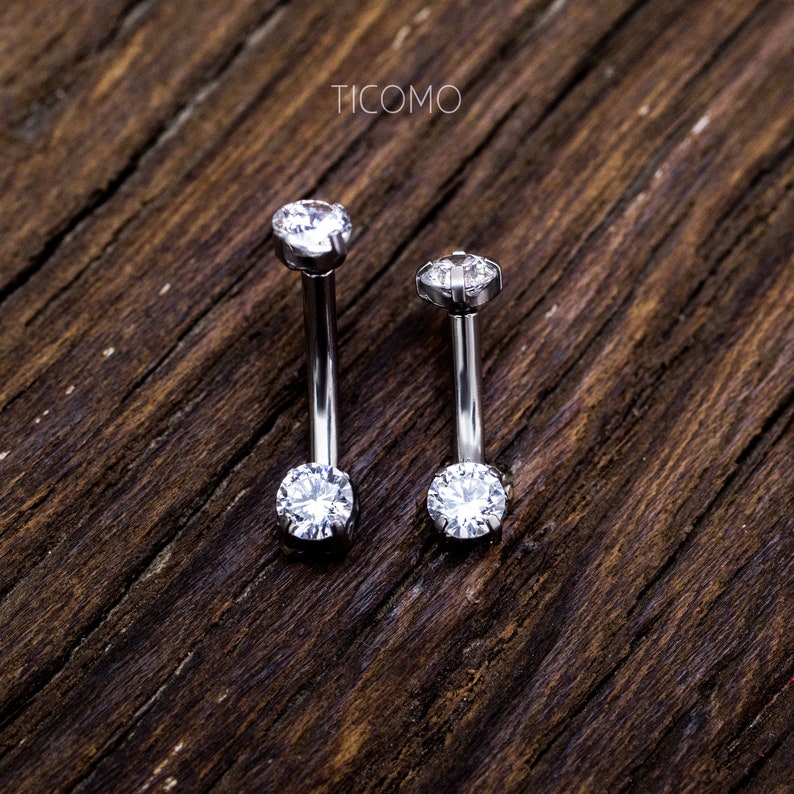 Daith Earring Daith Piercing 16g Rook Earring Rook Piercing Eyebrow Ring Snug Piercing Curved Bar 6mm 8mm 