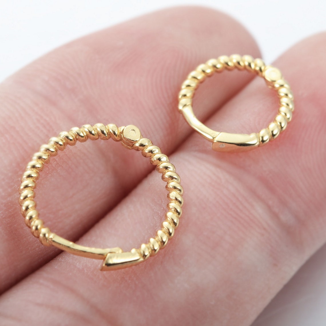 Huggie Hoop Earring Gold Conch Hoop Cartilage Hoop Earrings Etsy
