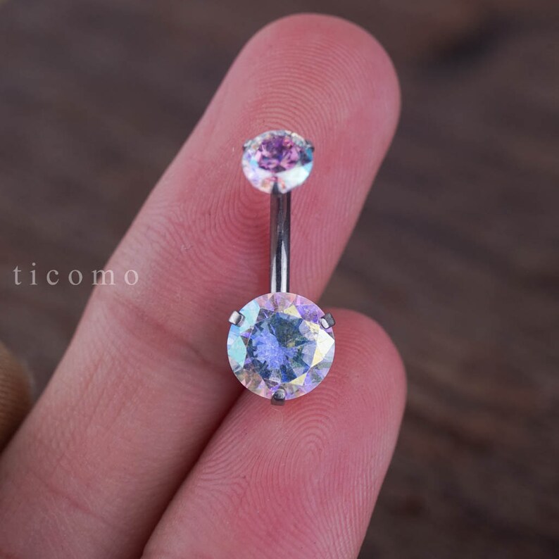 Short Bar Belly Ring Belly Button Ring Belly Button Jewelry Etsy