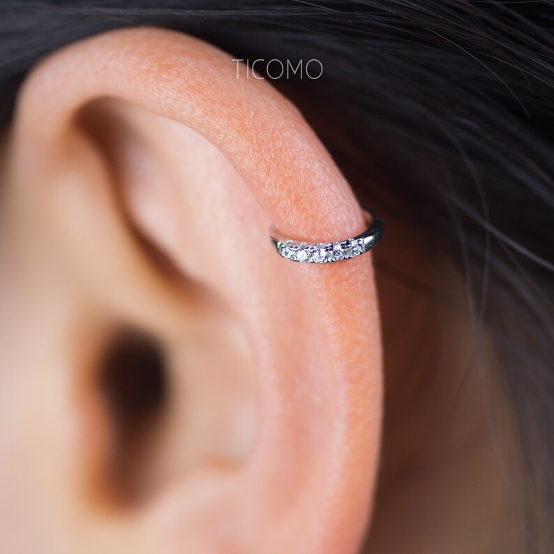 Cartilage Hoop Small Hoop Earring Helix Hoop Tiny Hoop Earring Etsy