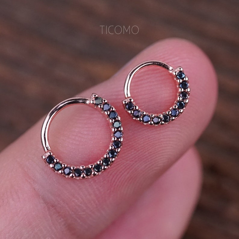 Etsy tiny hoop earrings Clearance