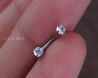 Daith Earring Daith Piercing 16g Rook Earring Rook Piercing Eyebrow Ring Snug Piercing Silver Curved Bar 6mm 8mm