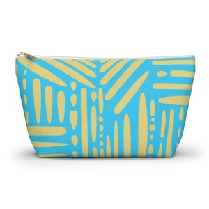 Ibiza Blue Zipper Pouch - Blue Zipper Pouch - Organize Your Essentials