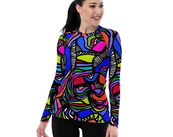 It's a Colorful Whirled Long Sleeve Top