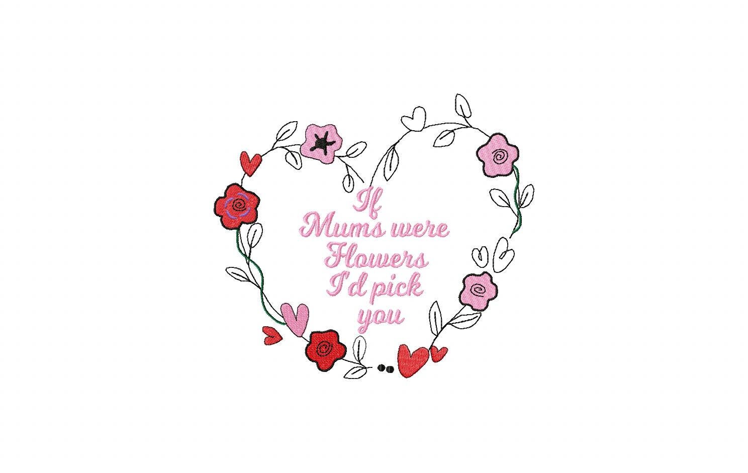 If mums were flowers jessecmault design digital file 5x7 8x8  etsy