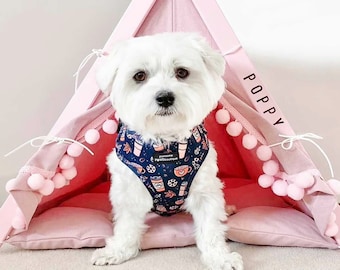 Pink Dog Teepee Tent: Barbiecore Pet Bed with Pom Poms