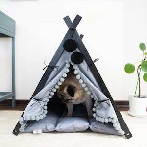 Wood Dog Teepee Etsy