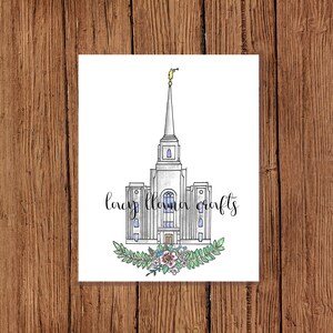Brigham City Utah Temple Print 8x10