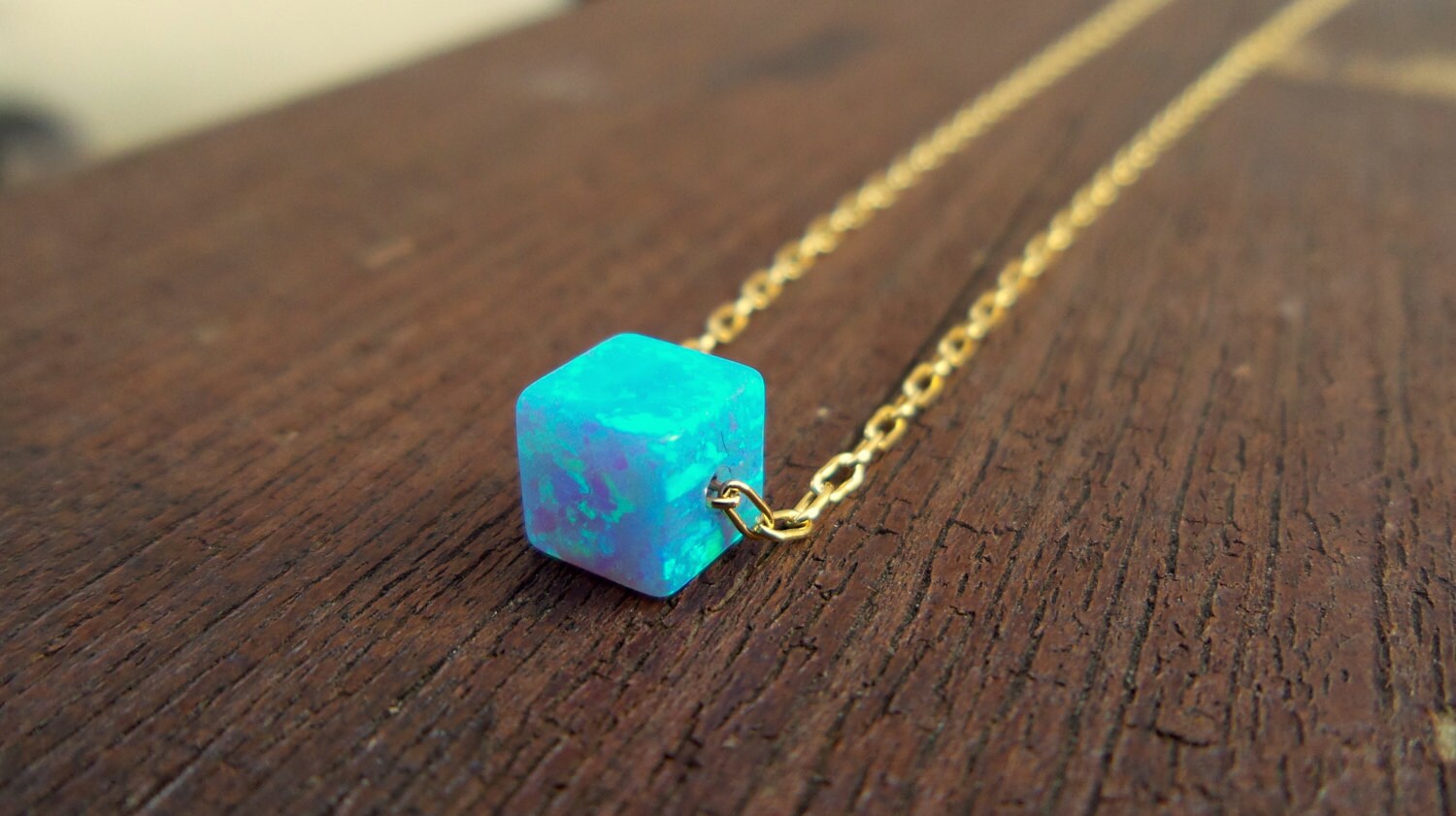 Opal Anklet / Box Opal anklet / Gold Bracelet / Foot Jewelry/ Etsy