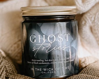 Ghost Stories Fall Candle - Spiced Cardamom and Creamy Tonka Soy Scented Home Decor