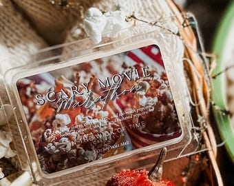 Scary Movie Marathon Fall Wax Melts - Caramel Popcorn Soy Tarts