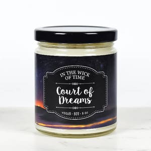 Court of Dreams | Sarah J Maas Scented Soy Candle | Volcano Candle, ACOMAF, ACOTAR, Rhysand Gift, Book Lover Gift |