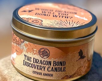 Discover Your Dragon, Fantasy Bookish Candle, Reading Nook, Book Club Activities, Fourth Wing Decor, Ideal Gift for Readers, Bookworm Gift