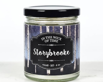 Storybrooke | Once Upon a Time Scented Vegan Soy Candle | Fairytale Gift, Evil Queen Gift, Fangirl Gift |