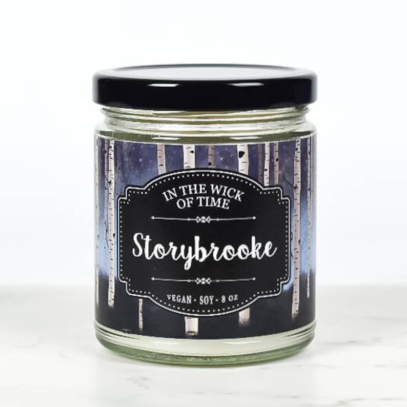 Storybrooke Once Upon a Time Scented Vegan Soy Candle Fairytale Gift, Evil Queen Gift, Fangirl Gift image 1