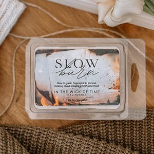 Slow Burn, Bookish Trope, Fall Soy Wax Melts, Cozy Home and Style, Reading Nook Decor, Book Lover Gift for Her, Romance Book Club Gifts