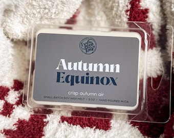 Autumn Equinox Wax Melt - Crisp Fallen Leaves & Woods, Highly Scented Soy Tarts