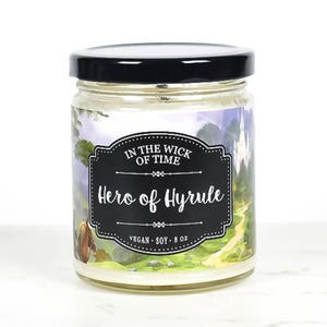 Hero of Hyrule | Scented Vegan Soy Candle | Geek Gift, Video Game Gift, Gifts for him, Gifts for her |