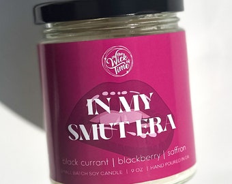 In My Smut Era, 9 oz Scented Soy Candle, Bookish Spicy Booktok Gift, Best Friend Book Lover Birthday Gift, Romance Reader, Funny Self Care