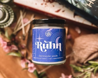 Ruhn | Sarah J Maas Scented Vegan Soy Candle | Book Boyfriend Gift, Fangirl, Crescent City Gift |