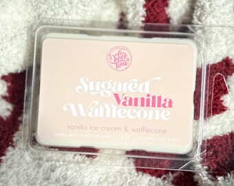 Sugared Vanilla Wafflecones Wax Melt - Sweet Ice Cream Cone Bakery Soy Tarts