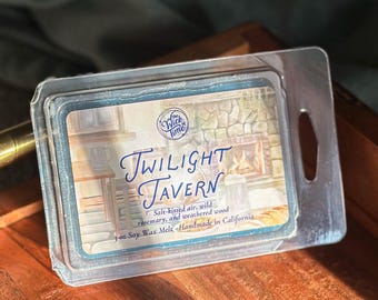 Twilight Tavern Wax Melt - Bookish Scents for Bookshelf Decor, Unique Gift for Readers & Book Lovers