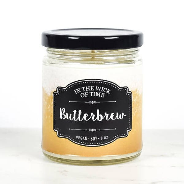 Butterbrew | Butterscotch Wizard Scented Vegan Soy Candle |