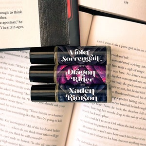 Fourth Wing Book Perfume Oils, Bookshelf Decor, Book Nook Fragrance
