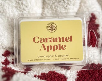 Caramel Apple Wax Melt - Green Apple Sweet Bakery, Highly Scented Fall Home Fragrance