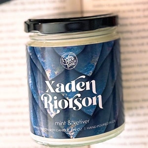 Xaden Riorson Book Candle, Fourth Wing Decor, Dragon Book Lover Gift, Romantasy Candle, Book Boyfriend Scents, Fantasy Reader Gift