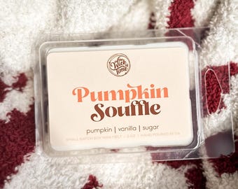 Pumpkin Soufflé Wax Melt - Spiced Cinnamon & Vanilla Cream Pie Crust Soy Tarts