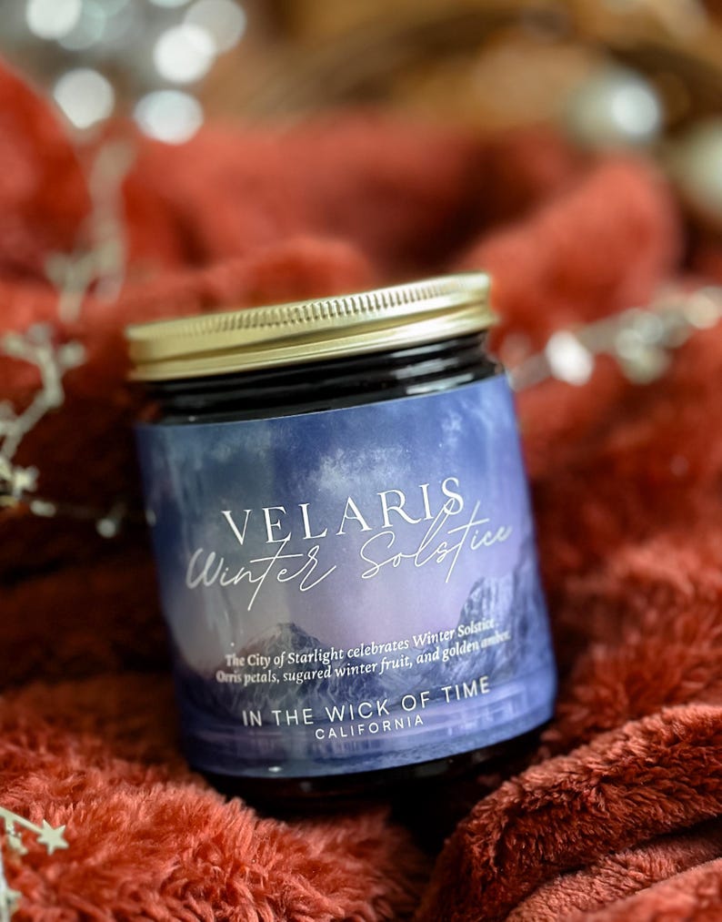 Velaris Winter Solstice, City of Starlight Bookish Candle, ACOTAR Sarah ...