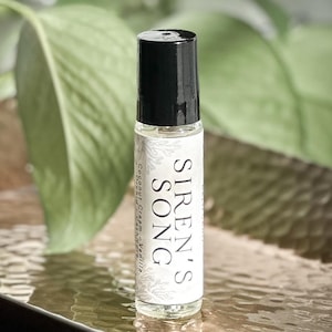 Siren’s Song Perfume Oil, Coconut Orchid Vanilla, Sea Inspired Roll On, Bookish Fantasy Scent, Mermaid Perfume, Coastal Summer Fragrance