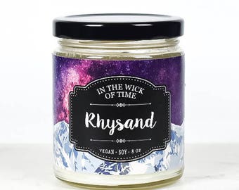 Rhysand | Sarah J Maas, ACOTAR Scented Vegan Soy Candle | Bookish Candle, Geek Gift, Gifts for her, YA fiction, Book Boyfriend |