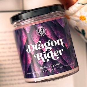 Dragon Rider, Bookish Candle, Bookshelf Decor, Book Nook Scents
