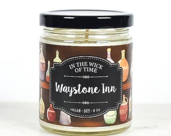 Waystone Inn | Scented Vegan Soy Candle | Name of the Wind Gift, Patrick Rothfuss Gift, Fangirl Gift, Bookish Gift |