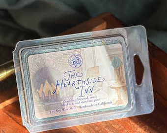 The Hearthside Inn Wax Melt - Bookish Scents for Bookshelf Decor, Unique Gift for Readers & Book Lovers