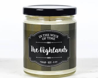 The Highlands | Scented Soy Candle | Scotland, Scottish Gift, Bookish Gift