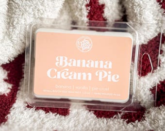 Banana Cream Pie Wax Melt - Sweet Banana & Vanilla Whipped Cream Soy Tarts