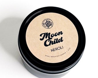 Moon Child Candle, Scented Soy Vegan 4 oz, Yoga Lover Gift, Alone Time, Gift for Yoga Instructor, Yogi Best Friend Gift, Meditation