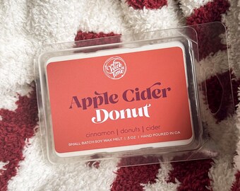 Apple Cider Donut Wax Melt - Warm Cinnamon Sugar & Spiced Cider Soy Tarts