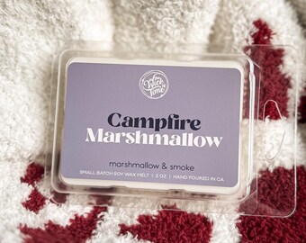 Campfire Marshmallow Wax Melt -  Smells Like Roasting Sweets Over the Fire in Autumn