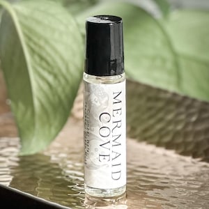 Mermaid Cove Perfume Oil, Fresh Ocean Fantasy Roll On, Mermaidcore Body Fragrance, Summer Spa Scented Oil, Coastal Bookish Perfume Gift