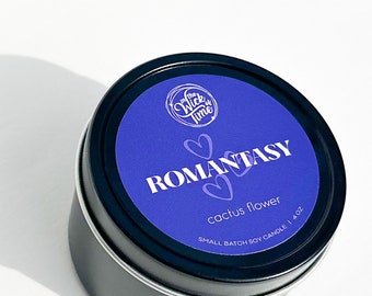 Vela de soja Romantasy Spicy Romance, decoración para estanterías literarias, regalo para lectores de fantasía.