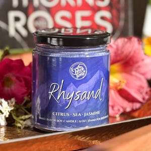 Rhysand Candle, Licensed ACOTAR Candle, Night Court Scent, Citrus Sea Jasmine, Book Boyfriend Gift, Sarah J Maas, Gift for Book Lovers