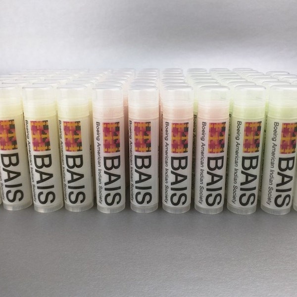 Customized/Personalized. 100 Lip Balm. Your company/business/team logo