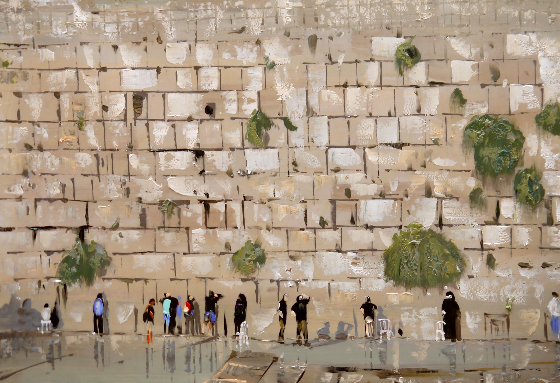 Jerusalem Western Wall Painting Large ORIGINAL Art Oil Etsy